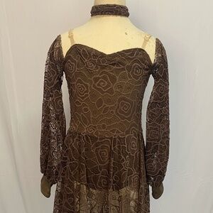 Weissman girls brown lyrical dress